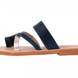 ΓΥΝΑΙΚΕΙΟ ΔΕΡΜΑΤΙΝΟ FLAT ΣΑΝΔΑΛΙ ΤΖΙΝ ΑΝΔΡΟΜΑΧΗ