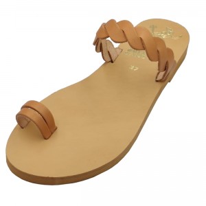 ΓΥΝΑΙΚΕΙΟ ΔΕΡΜΑΤΙΝΟ FLAT ΣΑΝΔΑΛΙ ΦΥΣΙΚΟ ΑΦΡΟΔΙΤΗ