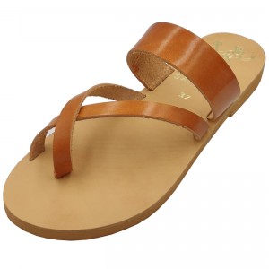 ΓΥΝΑΙΚΕΙΟ ΔΕΡΜΑΤΙΝΟ FLAT ΣΑΝΔΑΛΙ ΤΑΜΠΑ ΗΛΕΚΤΡΑ