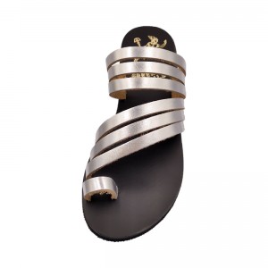 ΓΥΝΑΙΚΕΙΟ ΔΕΡΜΑΤΙΝΟ FLAT ΣΑΝΔΑΛΙ ΑΣΗΜΙ ΚΛΕΟΠΑΤΡΑ