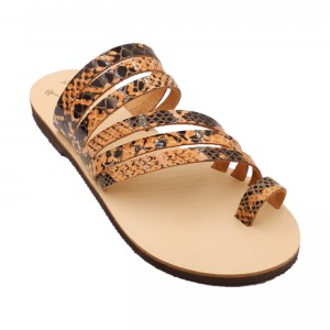 ΓΥΝΑΙΚΕΙΟ ΔΕΡΜΑΤΙΝΟ FLAT ΣΑΝΔΑΛΙ ΦΙΔΙ ΚΛΕΟΠΑΤΡΑ