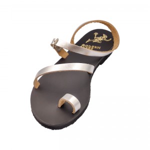 ΓΥΝΑΙΚΕΙΟ ΔΕΡΜΑΤΙΝΟ FLAT ΣΑΝΔΑΛΙ ΑΣΗΜΙ ΝΥΜΦΗ