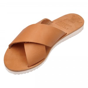 ΓΥΝΑΙΚΕΙΟ ΔΕΡΜΑΤΙΝΟ FLAT ΣΑΝΔΑΛΙ ΦΥΣΙΚΟ ΠΕΤΑΛΟΥΔΑ