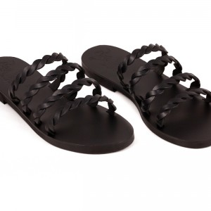 ΓΥΝΑΙΚΕΙΟ ΔΕΡΜΑΤΙΝΟ FLAT ΣΑΝΔΑΛΙ ΜΑΥΡΟ ΙΦΙΓΕΝΕΙΑ