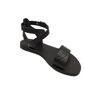 ΓΥΝΑΙΚΕΙΟ ΔΕΡΜΑΤΙΝΟ FLAT ΣΑΝΔΑΛΙ ΜΑΥΡΟ ΑΝΑΤΟΛΙΑ