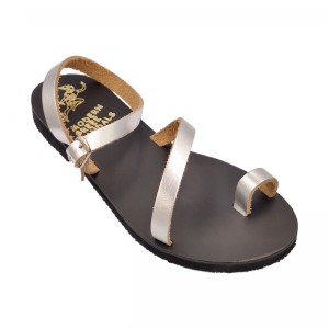 ΓΥΝΑΙΚΕΙΟ ΔΕΡΜΑΤΙΝΟ FLAT ΣΑΝΔΑΛΙ ΑΣΗΜΙ ΝΥΜΦΗ