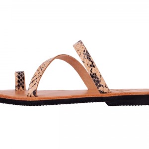 ΓΥΝΑΙΚΕΙΟ ΔΕΡΜΑΤΙΝΟ FLAT ΣΑΝΔΑΛΙ ΦΙΔΙ ΟΝΕΙΡΟ