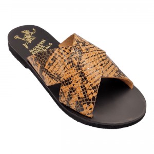 ΓΥΝΑΙΚΕΙΟ ΔΕΡΜΑΤΙΝΟ FLAT ΣΑΝΔΑΛΙ ΦΙΔΙ ΠΕΤΑΛΟΥΔΑ