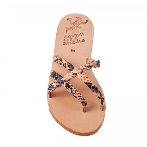 ΓΥΝΑΙΚΕΙΟ ΔΕΡΜΑΤΙΝΟ FLAT ΣΑΝΔΑΛΙ ΦΙΔΙ ΠΛΕΞΗ