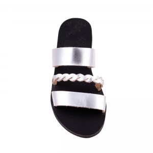 ΓΥΝΑΙΚΕΙΟ ΔΕΡΜΑΤΙΝΟ FLAT ΣΑΝΔΑΛΙ ΑΣΗΜΙ ΣΙΜΩΝ