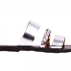 ΓΥΝΑΙΚΕΙΟ ΔΕΡΜΑΤΙΝΟ FLAT ΣΑΝΔΑΛΙ ΑΣΗΜΙ ΣΙΜΩΝ