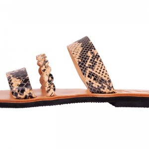 ΓΥΝΑΙΚΕΙΟ ΔΕΡΜΑΤΙΝΟ FLAT ΣΑΝΔΑΛΙ ΦΙΔΙ ΣΙΜΩΝ