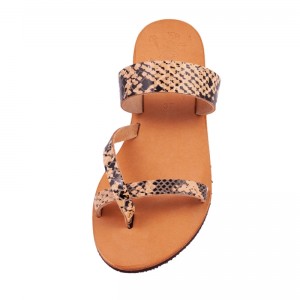 ΓΥΝΑΙΚΕΙΟ ΔΕΡΜΑΤΙΝΟ FLAT ΣΑΝΔΑΛΙ ΦΙΔΙ ΜΕΛΙΤΑ