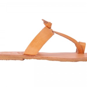 ΓΥΝΑΙΚΕΙΟ ΔΕΡΜΑΤΙΝΟ FLAT ΣΑΝΔΑΛΙ ΦΥΣΙΚΟ ΜΥΡΣΥΝΗ