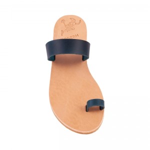 ΓΥΝΑΙΚΕΙΟ ΔΕΡΜΑΤΙΝΟ FLAT ΣΑΝΔΑΛΙ ΤΖΙΝ ΚΕΡΙ ΜΟΡΦΗ