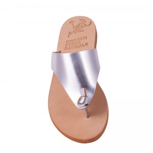 ΓΥΝΑΙΚΕΙΟ ΔΕΡΜΑΤΙΝΟ FLAT ΣΑΝΔΑΛΙ ΑΣΗΜΙ ΝΕΦΟΣ