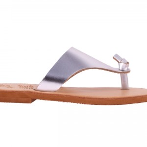 ΓΥΝΑΙΚΕΙΟ ΔΕΡΜΑΤΙΝΟ FLAT ΣΑΝΔΑΛΙ ΑΣΗΜΙ ΝΕΦΟΣ