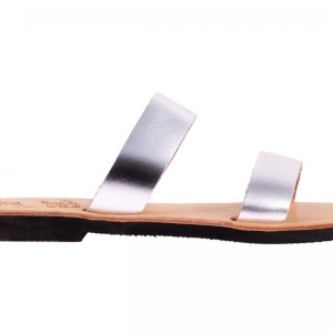 ΓΥΝΑΙΚΕΙΟ ΔΕΡΜΑΤΙΝΟ FLAT ΣΑΝΔΑΛΙ ΑΣΗΜΙ ΥΓΕΙΑ