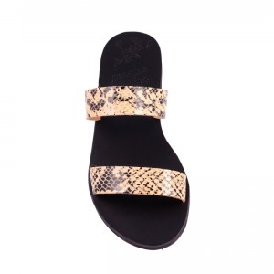 ΓΥΝΑΙΚΕΙΟ ΔΕΡΜΑΤΙΝΟ FLAT ΣΑΝΔΑΛΙ ΦΙΔΙ ΥΓΕΙΑ