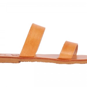 ΓΥΝΑΙΚΕΙΟ ΔΕΡΜΑΤΙΝΟ FLAT ΣΑΝΔΑΛΙ ΦΥΣΙΚΟ ΥΓΕΙΑ