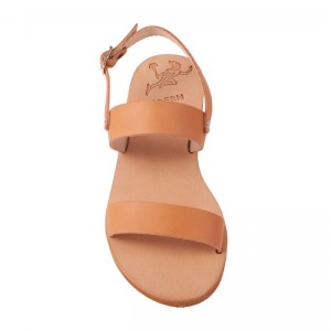 ΓΥΝΑΙΚΕΙΟ ΔΕΡΜΑΤΙΝΟ FLAT ΣΑΝΔΑΛΙ ΦΥΣΙΚΟ ΥΓΕΙΑ LUXURY