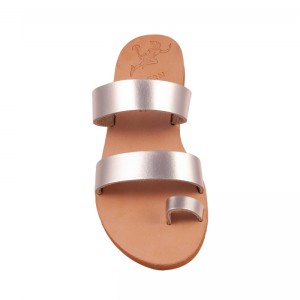 ΓΥΝΑΙΚΕΙΟ ΔΕΡΜΑΤΙΝΟ FLAT ΣΑΝΔΑΛΙ ΧΡΥΣΟ ΙΟΥΛΙΑ