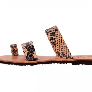 ΓΥΝΑΙΚΕΙΟ ΔΕΡΜΑΤΙΝΟ FLAT ΣΑΝΔΑΛΙ ΦΙΔΙ ΙΟΥΛΙΑ