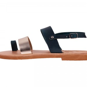 ΓΥΝΑΙΚΕΙΟ ΔΕΡΜΑΤΙΝΟ FLAT ΣΑΝΔΑΛΙ ΤΖΙΝ-ΚΕΡΙ ΧΡΥΣΟ ΙΟΥΛΙΑ LUXURY