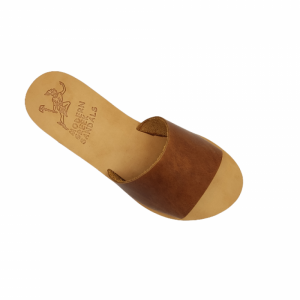 ΓΥΝΑΙΚΕΙΟ ΔΕΡΜΑΤΙΝΟ FLAT ΣΑΝΔΑΛΙ ΤΑΜΠΑ ΚΕΡΙΟΥ ΑΠΛΟΤΗΤΑ