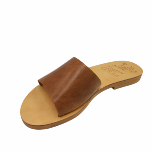 ΓΥΝΑΙΚΕΙΟ ΔΕΡΜΑΤΙΝΟ FLAT ΣΑΝΔΑΛΙ ΤΑΜΠΑ ΚΕΡΙΟΥ ΑΠΛΟΤΗΤΑ