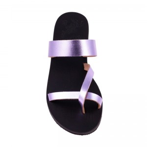 ΓΥΝΑΙΚΕΙΟ ΔΕΡΜΑΤΙΝΟ FLAT ΣΑΝΔΑΛΙ ΛΙΛΑ ΜΕΛΙΤΑ