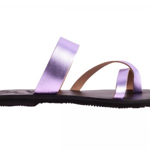 ΓΥΝΑΙΚΕΙΟ ΔΕΡΜΑΤΙΝΟ FLAT ΣΑΝΔΑΛΙ ΛΙΛΑ ΜΕΛΙΤΑ