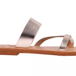 ΓΥΝΑΙΚΕΙΟ ΔΕΡΜΑΤΙΝΟ FLAT ΣΑΝΔΑΛΙ ΑΣΗΜΙ ΜΕΛΙΤΑ