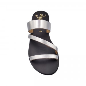 ΓΥΝΑΙΚΕΙΟ ΔΕΡΜΑΤΙΝΟ FLAT ΣΑΝΔΑΛΙ ΑΣΗΜΙ ΥΔΡΑ