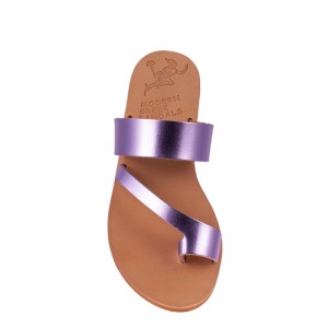 ΓΥΝΑΙΚΕΙΟ ΔΕΡΜΑΤΙΝΟ FLAT ΣΑΝΔΑΛΙ ΛΙΛΑ ΚΑΣΣΑΝΔΡΑ