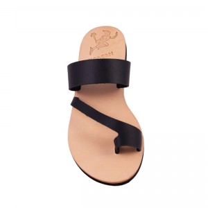 ΓΥΝΑΙΚΕΙΟ ΔΕΡΜΑΤΙΝΟ FLAT ΣΑΝΔΑΛΙ ΜΑΥΡΟ ΚΑΣΣΑΝΔΡΑ