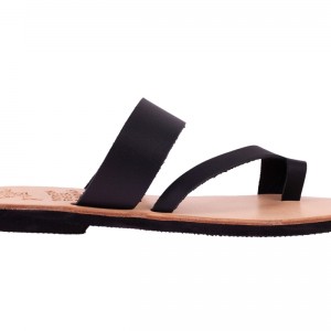 ΓΥΝΑΙΚΕΙΟ ΔΕΡΜΑΤΙΝΟ FLAT ΣΑΝΔΑΛΙ ΜΑΥΡΟ ΚΑΣΣΑΝΔΡΑ