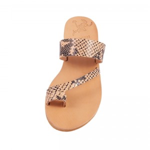 ΓΥΝΑΙΚΕΙΟ ΔΕΡΜΑΤΙΝΟ FLAT ΣΑΝΔΑΛΙ ΦΙΔΙ ΚΑΣΣΑΝΔΡΑ