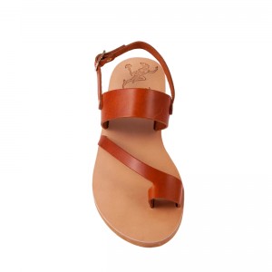 ΓΥΝΑΙΚΕΙΟ ΔΕΡΜΑΤΙΝΟ FLAT ΣΑΝΔΑΛΙ ΤΑΜΠΑ ΚΑΣΣΑΝΔΡΑ LUXURY