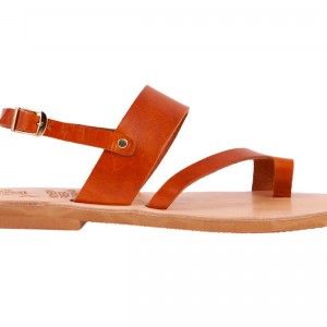 ΓΥΝΑΙΚΕΙΟ ΔΕΡΜΑΤΙΝΟ FLAT ΣΑΝΔΑΛΙ ΤΑΜΠΑ ΚΑΣΣΑΝΔΡΑ LUXURY