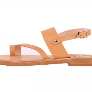 ΓΥΝΑΙΚΕΙΟ ΔΕΡΜΑΤΙΝΟ FLAT ΣΑΝΔΑΛΙ ΦΥΣΙΚΟ ΚΑΣΣΑΝΔΡΑ LUXURY