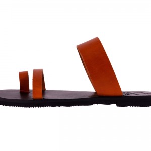 ΓΥΝΑΙΚΕΙΟ ΔΕΡΜΑΤΙΝΟ FLAT ΣΑΝΔΑΛΙ ΤΑΜΠΑ ΕΜΠΝΕΥΣΗΣ