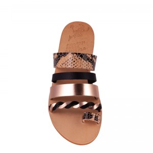 ΓΥΝΑΙΚΕΙΟ ΔΕΡΜΑΤΙΝΟ FLAT ΣΑΝΔΑΛΙ ΦΙΔΙ ΓΑΛΗΝΗ