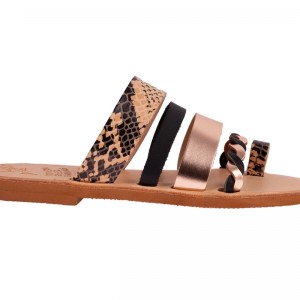 ΓΥΝΑΙΚΕΙΟ ΔΕΡΜΑΤΙΝΟ FLAT ΣΑΝΔΑΛΙ ΦΙΔΙ ΓΑΛΗΝΗ