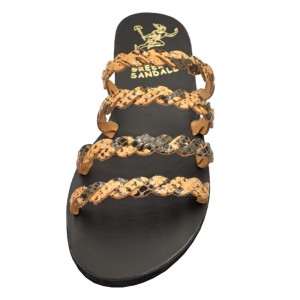 ΓΥΝΑΙΚΕΙΟ ΔΕΡΜΑΤΙΝΟ FLAT ΣΑΝΔΑΛΙ ΦΙΔΙ ΙΦΙΓΕΝΕΙΑ