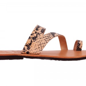 ΓΥΝΑΙΚΕΙΟ ΔΕΡΜΑΤΙΝΟ FLAT ΣΑΝΔΑΛΙ ΦΙΔΙ ΚΑΛΥΨΩ