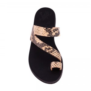 ΓΥΝΑΙΚΕΙΟ ΔΕΡΜΑΤΙΝΟ FLAT ΣΑΝΔΑΛΙ ΦΙΔΙ ΚΑΛΥΨΩ