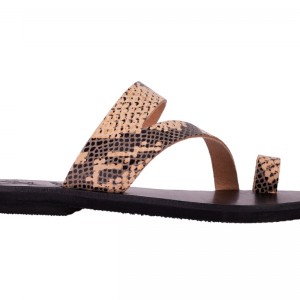 ΓΥΝΑΙΚΕΙΟ ΔΕΡΜΑΤΙΝΟ FLAT ΣΑΝΔΑΛΙ ΦΙΔΙ ΚΑΛΥΨΩ