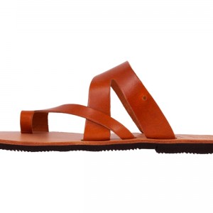 ΓΥΝΑΙΚΕΙΟ ΔΕΡΜΑΤΙΝΟ FLAT ΣΑΝΔΑΛΙ ΤΑΜΠΑ ΚΙΡΚΗ