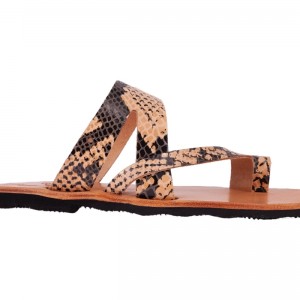 ΓΥΝΑΙΚΕΙΟ ΔΕΡΜΑΤΙΝΟ FLAT ΣΑΝΔΑΛΙ ΦΙΔΙ ΚΙΡΚΗ